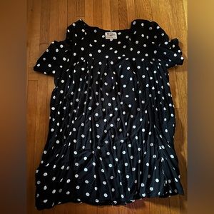 Holding Horses Polka Dot Tunic Top, Size Large